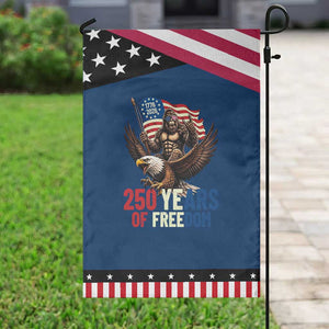 Funny Patriotic Bigfoot Garden Flag 250 Years Of American Freedom TS12 Classic Blue Black Print Your Wear
