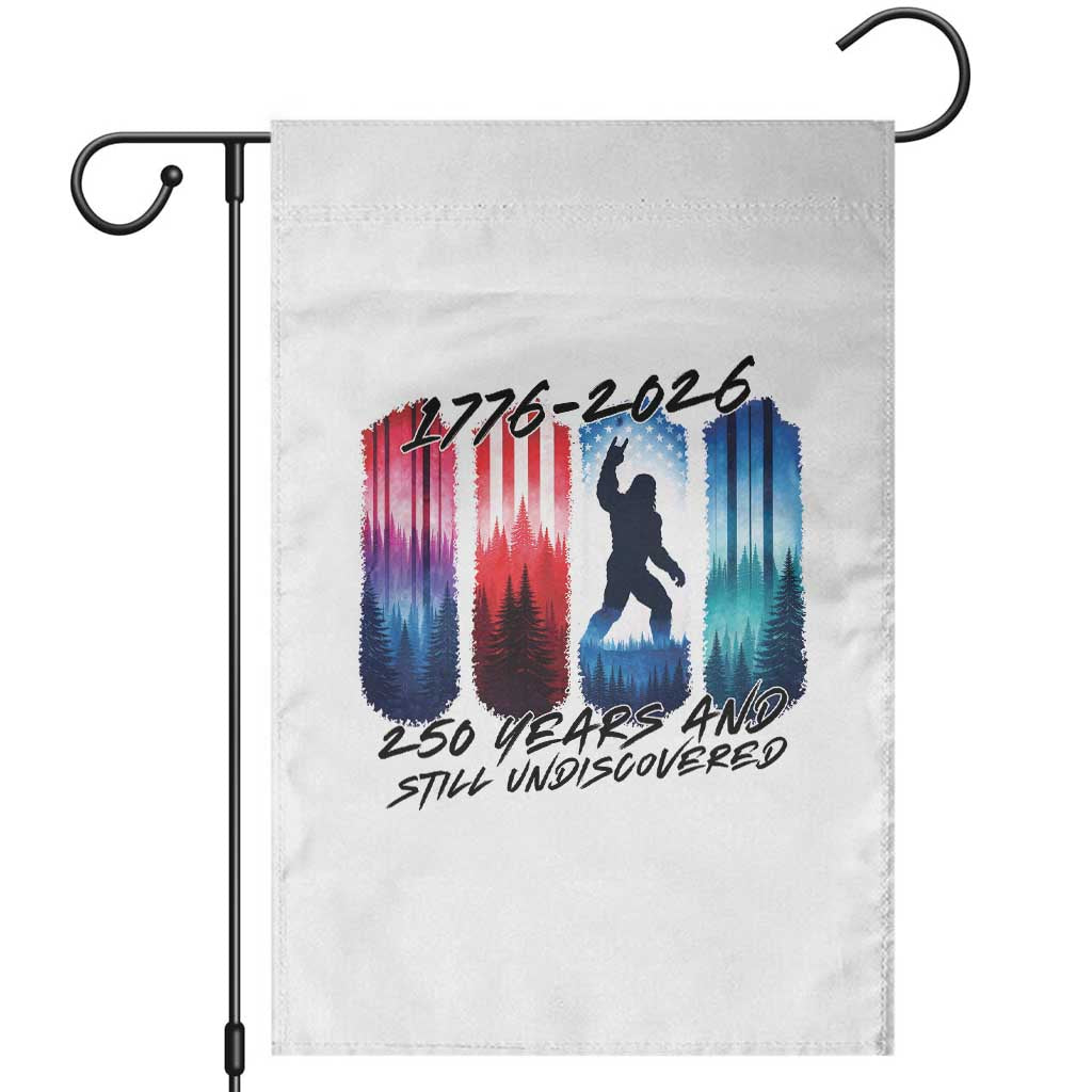 Funny Patriotic Bigfoot Garden Flag 250 Years And Still Undiscovered TS12 White Print Your Wear
