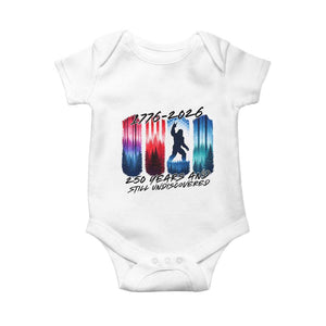 Funny Patriotic Bigfoot Baby Onesie 250 Years And Still Undiscovered TS12 White Print Your Wear