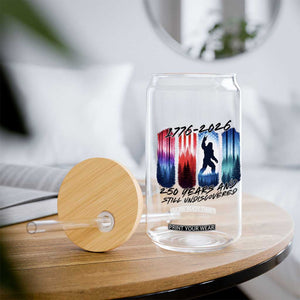 Funny Patriotic Bigfoot Glass Can 250 Years And Still Undiscovered TS12 Print Your Wear