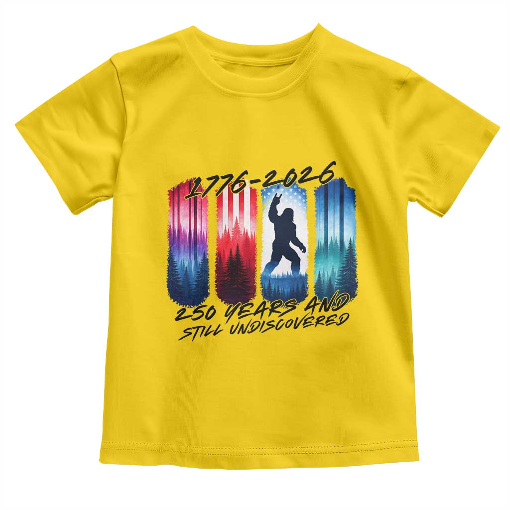 Funny Patriotic Bigfoot Toddler T Shirt 250 Years And Still Undiscovered TS12 Daisy Print Your Wear