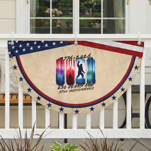 Funny Bigfoot Patriotic Fan Flag 250 Years And Still Undiscovered