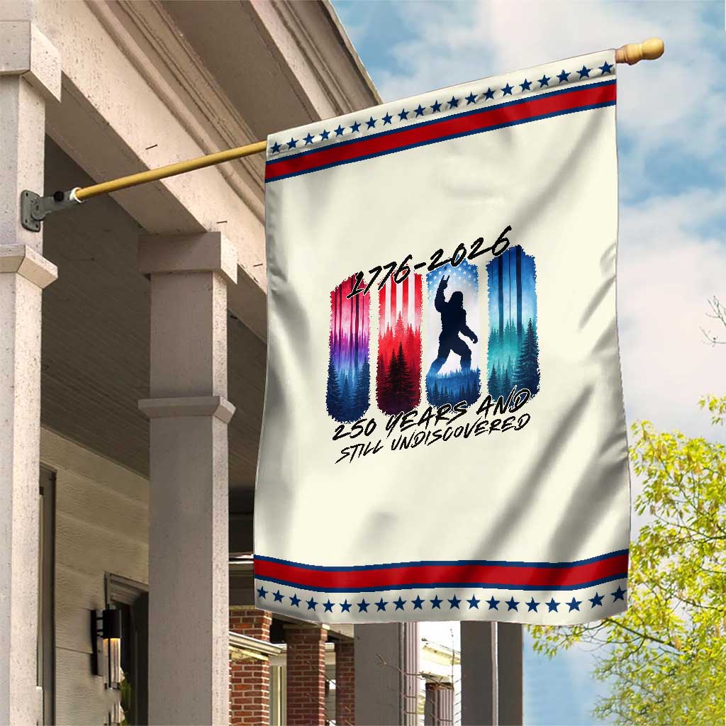 Funny Patriotic Bigfoot Garden Flag 250 Years And Still Undiscovered TS12 Modern Beige Red Print Your Wear
