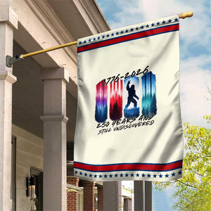 Funny Patriotic Bigfoot Garden Flag 250 Years And Still Undiscovered TS12 Modern Beige Red Print Your Wear