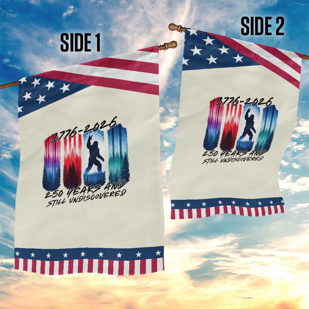 Funny Patriotic Bigfoot Garden Flag 250 Years And Still Undiscovered TS12 Print Your Wear