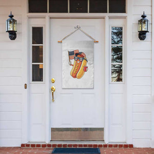Funny Patriotic Hotdog Garden Flag USA 250th Anniversary TS12 Print Your Wear