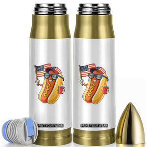 Funny Patriotic Hotdog Bullet Tumbler USA 250th Anniversary TS12 White Print Your Wear