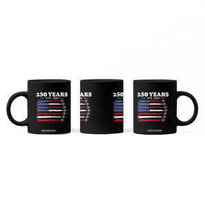 American Flag Fighter Jets Coffee Mug USA 250 Years Of Freedom TS12 Print Your Wear