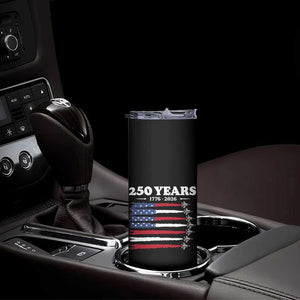 American Flag Fighter Jets Skinny Tumbler USA 250 Years Of Freedom TS12 Print Your Wear