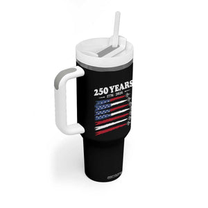 American Flag Fighter Jets Tumbler With Handle USA 250 Years Of Freedom TS12 Print Your Wear