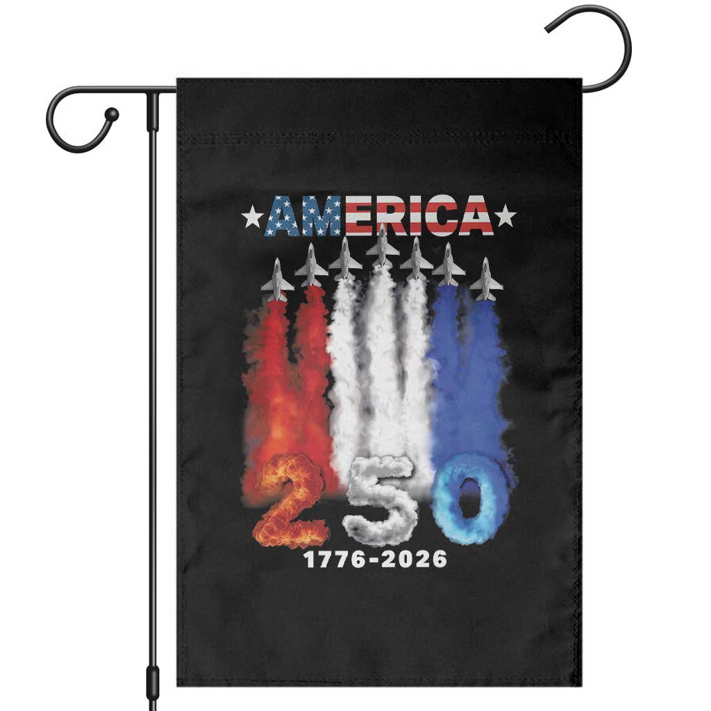 Patriotic Fighter Jets Garden Flag USA 250 Years Of Freedom TS12 Black Print Your Wear