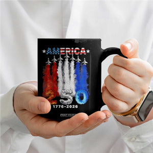 Patriotic Fighter Jets Coffee Mug USA 250 Years Of Freedom TS12 Print Your Wear
