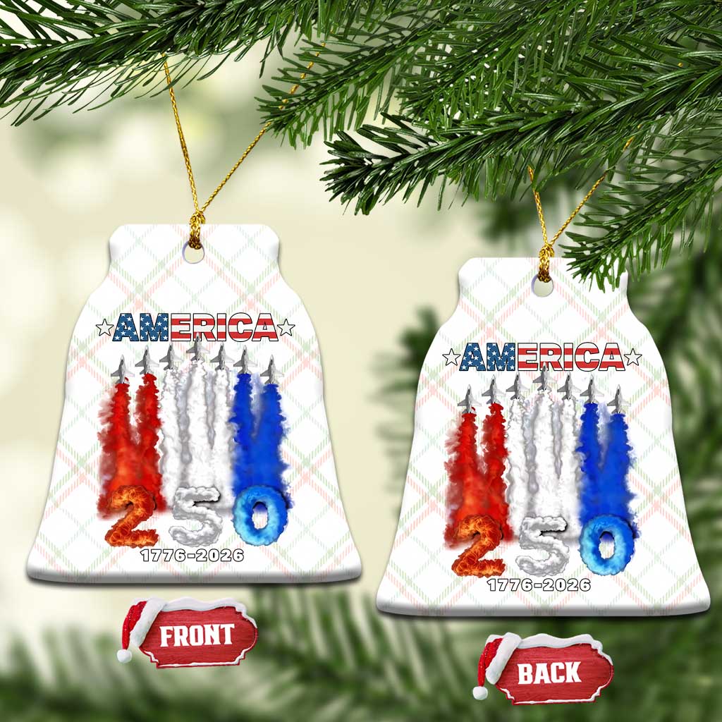 Patriotic Fighter Jets Ceramic Ornament USA 250 Years Of Freedom TS12 Print Your Wear