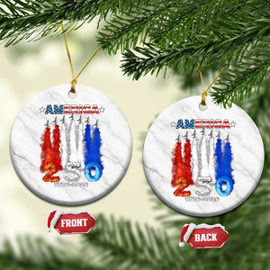 Patriotic Fighter Jets Ceramic Ornament USA 250 Years Of Freedom TS12 1pc White Marble Print Your Wear
