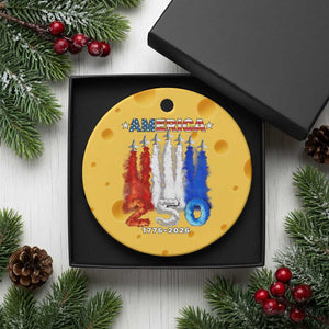 Patriotic Fighter Jets Ceramic Ornament USA 250 Years Of Freedom TS12 1pc Yellow Cheese Print Your Wear