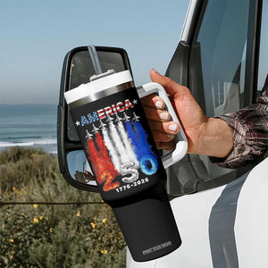 Patriotic Fighter Jets Tumbler With Handle USA 250 Years Of Freedom TS12 Print Your Wear