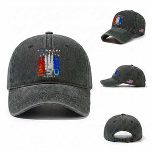 Patriotic Fighter Jets Washed Cotton Baseball Cap USA 250 Years Of Freedom TS12 Washed Cap Universal Fit Dark Green Print Your Wear