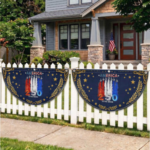 Fighter Jets Patriotic Fan Flag USA 250 Years Of Freedom