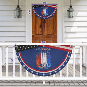 Fighter Jets Patriotic Fan Flag USA 250 Years Of Freedom
