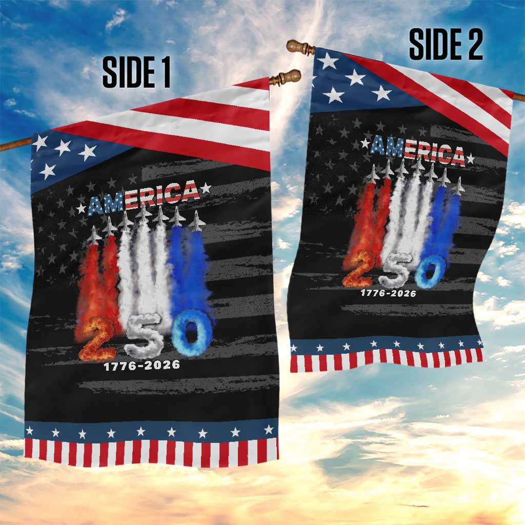 Patriotic Fighter Jets Garden Flag USA 250 Years Of Freedom TS12 Print Your Wear