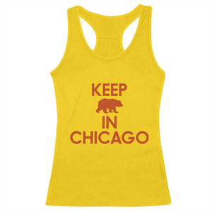 Keep Bear In Chicago CFB Racerback Tank Top Gift For Sports Fan TS12 Daisy Print Your Wear