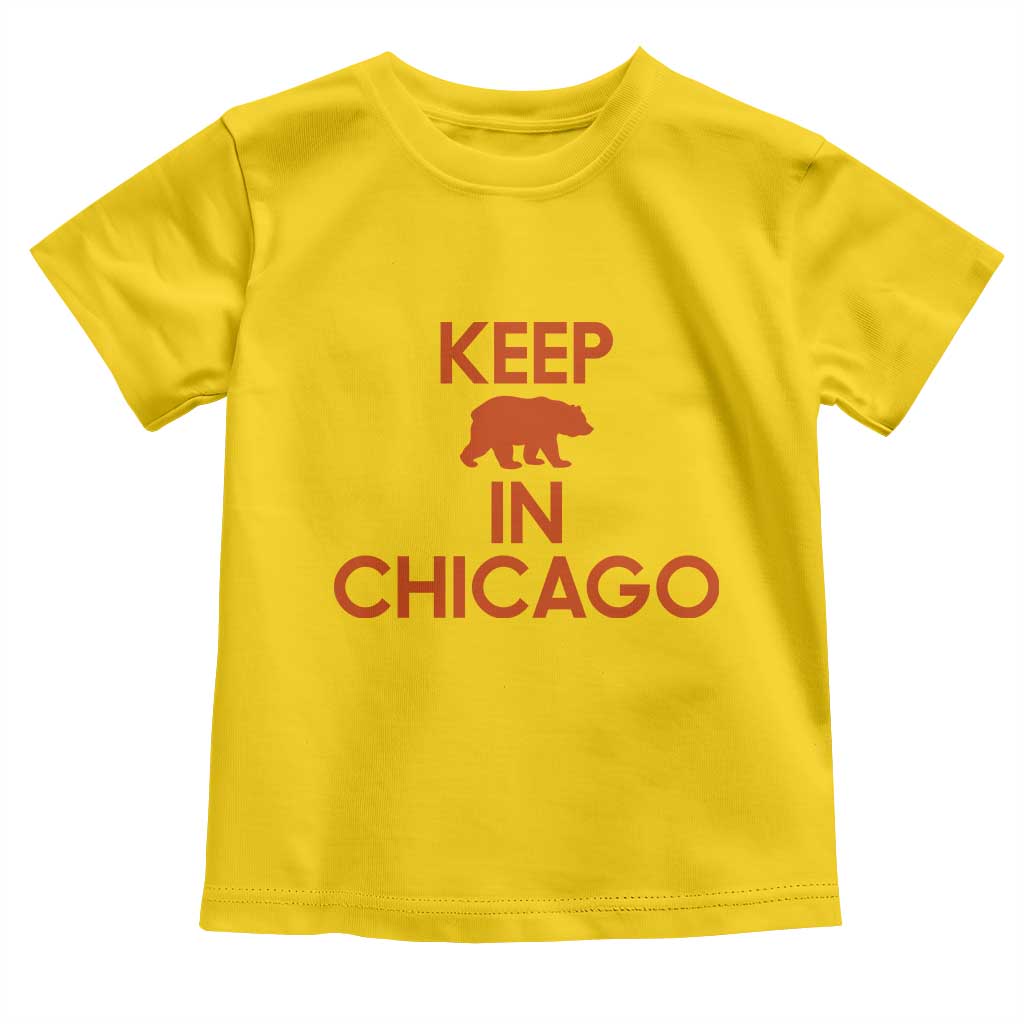 Keep Bear In Chicago CFB Toddler T Shirt Gift For Sports Fan TS12 Daisy Print Your Wear