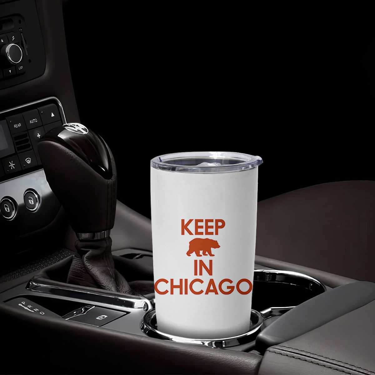Keep Bear In Chicago CFB Tumbler Cup Gift For Sports Fan TS12 Print Your Wear