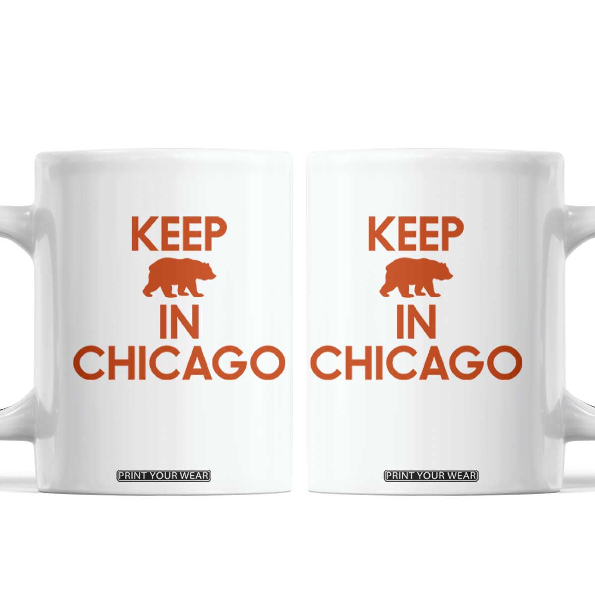 Keep Bear In Chicago CFB Coffee Mug Gift For Sports Fan TS12 White Print Your Wear