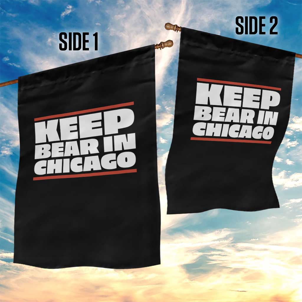 Keep Bear In Chicago CFB Garden Flag Funny Football Fan Pride TS12 Print Your Wear