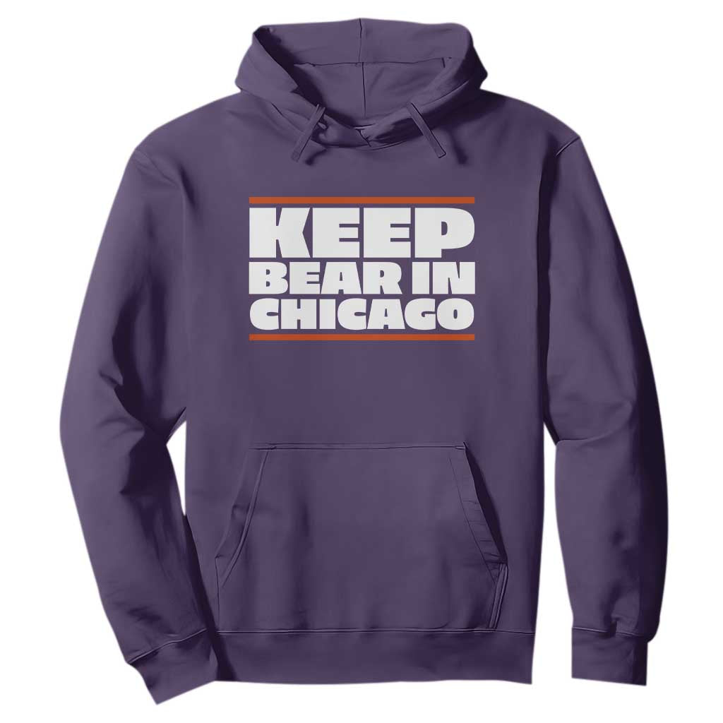 Keep Bear In Chicago CFB Hoodie Funny Football Fan Pride TS12 Purple Print Your Wear