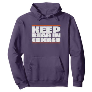 Keep Bear In Chicago CFB Hoodie Funny Football Fan Pride TS12 Purple Print Your Wear