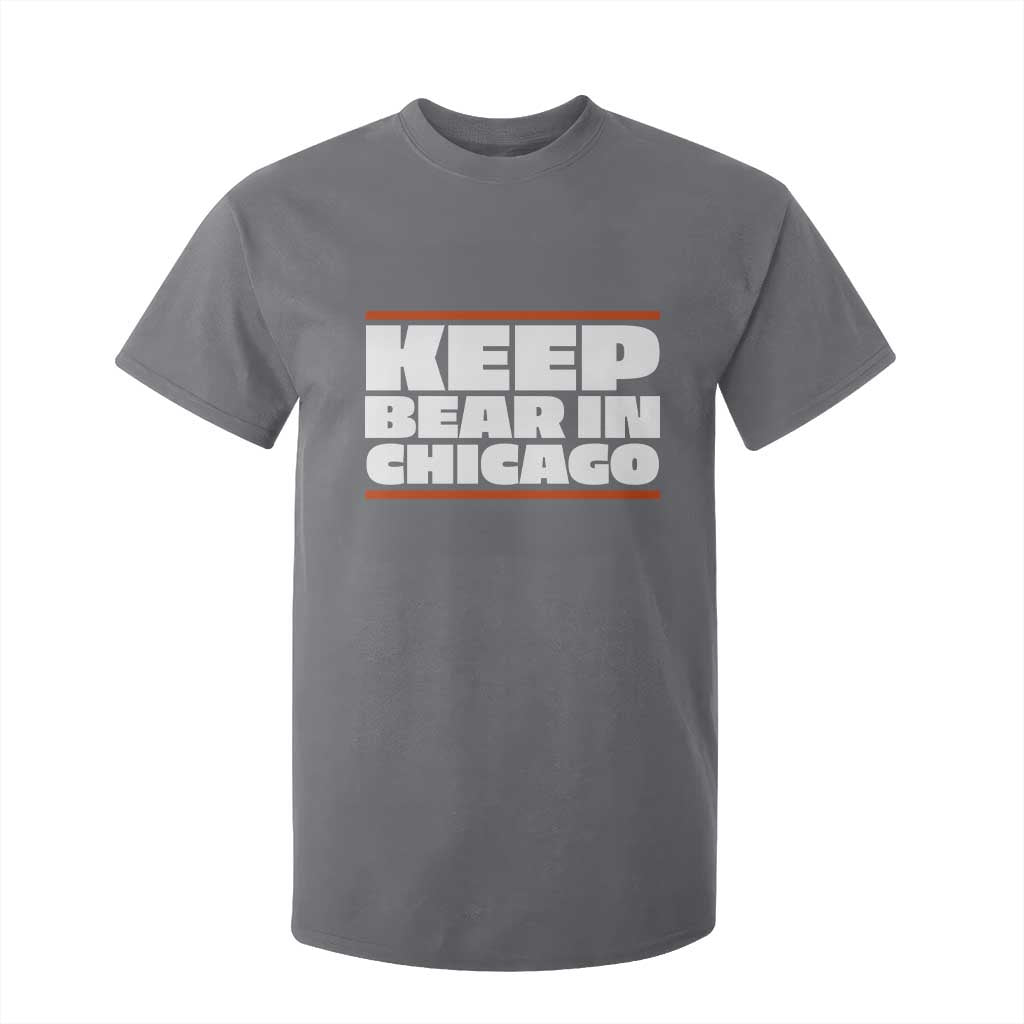 Keep Bear In Chicago CFB T Shirt For Kid Funny Football Fan Pride TS12 Charcoal Print Your Wear