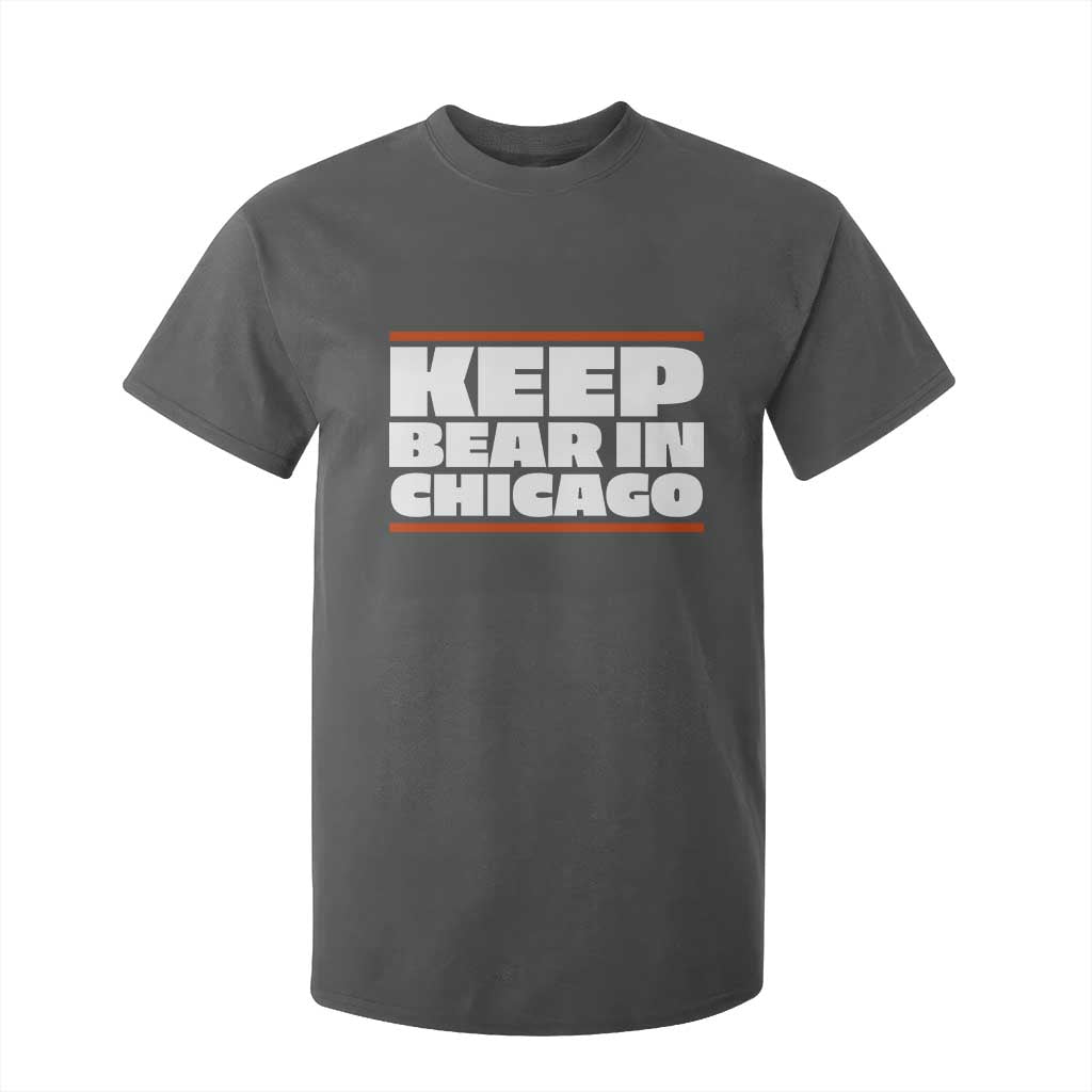 Keep Bear In Chicago CFB T Shirt For Kid Funny Football Fan Pride TS12 Dark Heather Print Your Wear