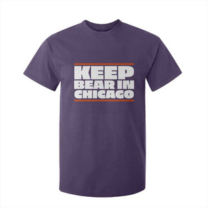 Keep Bear In Chicago CFB T Shirt For Kid Funny Football Fan Pride TS12 Purple Print Your Wear