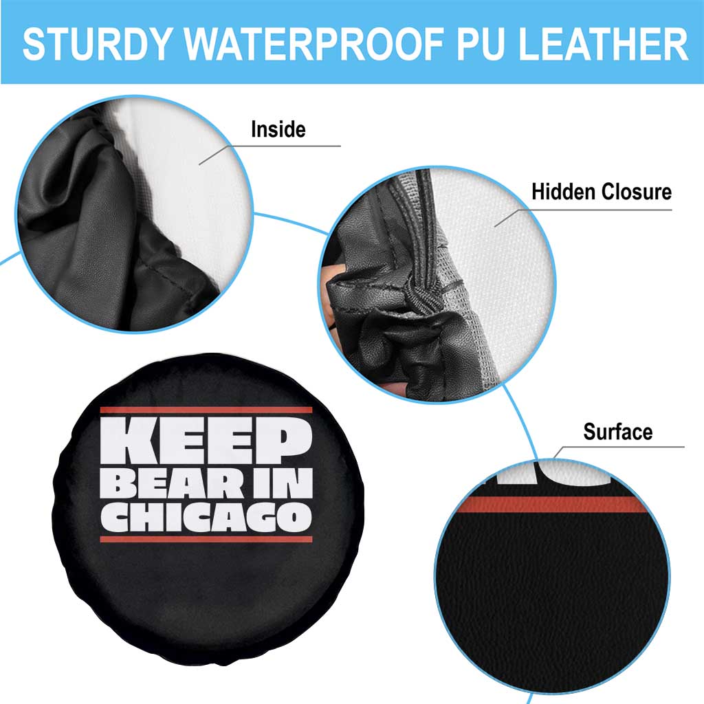 Keep Bear In Chicago CFB Spare Tire Cover Funny Football Fan Pride TS12 Print Your Wear