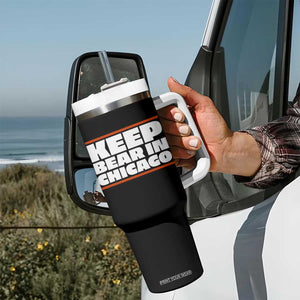 Keep Bear In Chicago CFB Tumbler With Handle Funny Football Fan Pride TS12 Print Your Wear