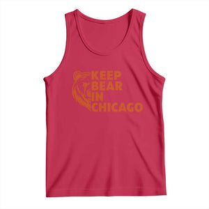 Keep Bear In Chicago CFB Tank Top Gift For Sports Lovers TS12 Red Print Your Wear