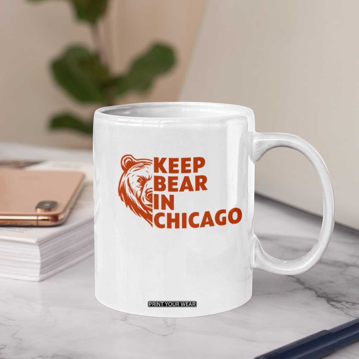 Keep Bear In Chicago CFB Coffee Mug Gift For Sports Lovers TS12 Print Your Wear
