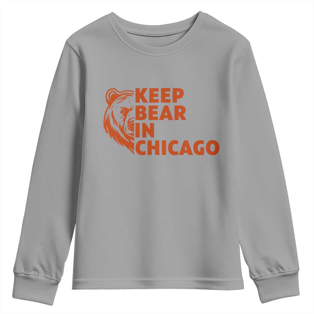 Keep Bear In Chicago CFB Youth Sweatshirt Gift For Sports Lovers TS12 Sport Gray Print Your Wear
