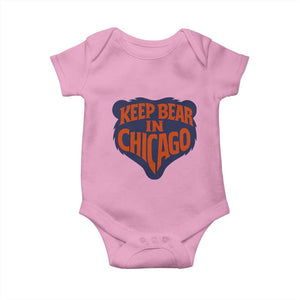 Keep Bear In Chicago CFB Baby Onesie Gift For Football Lovers TS12 Light Pink Print Your Wear