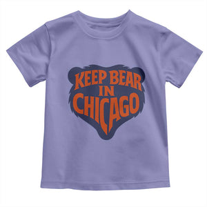 Keep Bear In Chicago CFB Toddler T Shirt Gift For Football Lovers TS12 Violet Print Your Wear