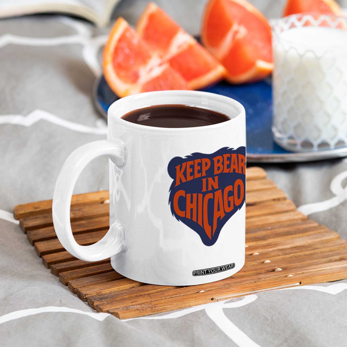 Keep Bear In Chicago CFB Coffee Mug Gift For Football Lovers TS12 Print Your Wear