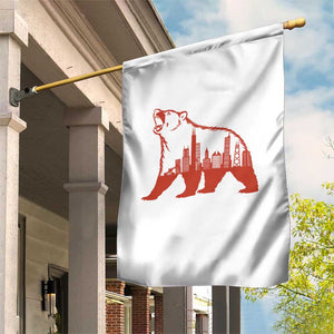 Chicago Skyline Bear Garden Flag Urban Streetwear Gift TS12 Print Your Wear