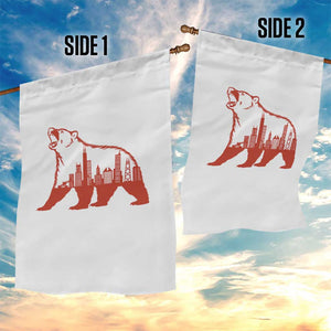 Chicago Skyline Bear Garden Flag Urban Streetwear Gift TS12 Print Your Wear
