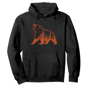 Chicago Skyline Bear Hoodie Urban Streetwear Gift TS12 Black Print Your Wear