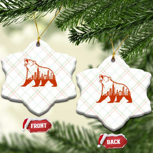 Chicago Skyline Bear Ceramic Ornament Urban Streetwear Gift TS12 Print Your Wear