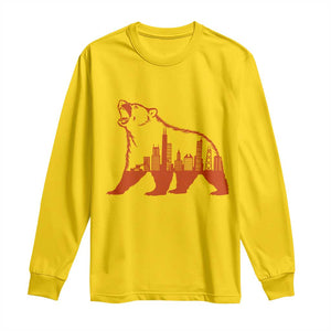Chicago Skyline Bear Long Sleeve Shirt Urban Streetwear Gift TS12 Daisy Print Your Wear