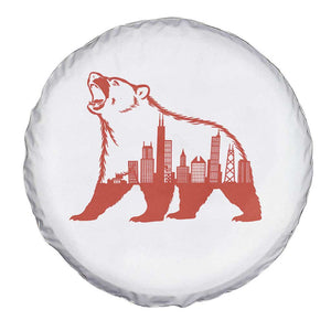 Chicago Skyline Bear Spare Tire Cover Urban Streetwear Gift TS12 Print Your Wear