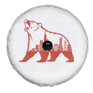 Chicago Skyline Bear Spare Tire Cover Urban Streetwear Gift TS12 Print Your Wear