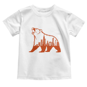 Chicago Skyline Bear Toddler T Shirt Urban Streetwear Gift TS12 White Print Your Wear